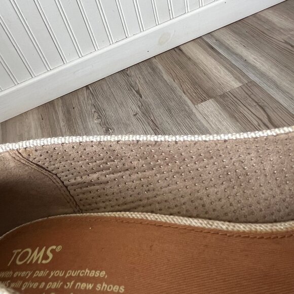 Toms Stella Peep Toe Cork Wedge Sandals, Size 10 - Picture 8 of 8